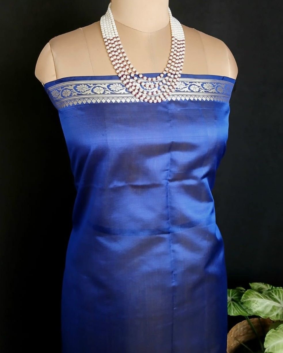 Banarasi No Zari Katan Silk Saree – (NZSS0006) - Image 10