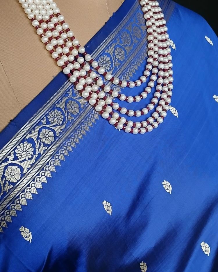 Banarasi No Zari Katan Silk Saree – (NZSS0006) - Image 3