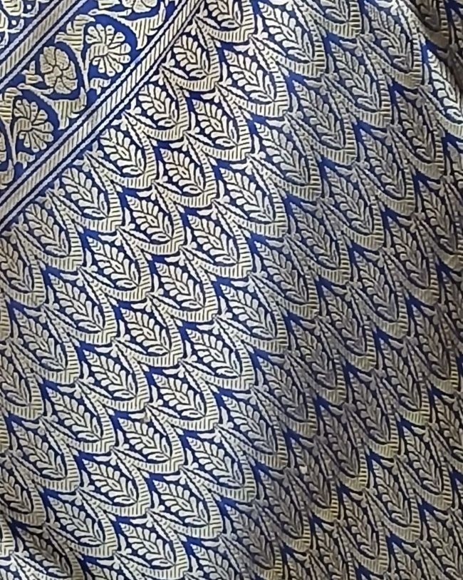 Banarasi No Zari Katan Silk Saree – (NZSS0006) - Image 9