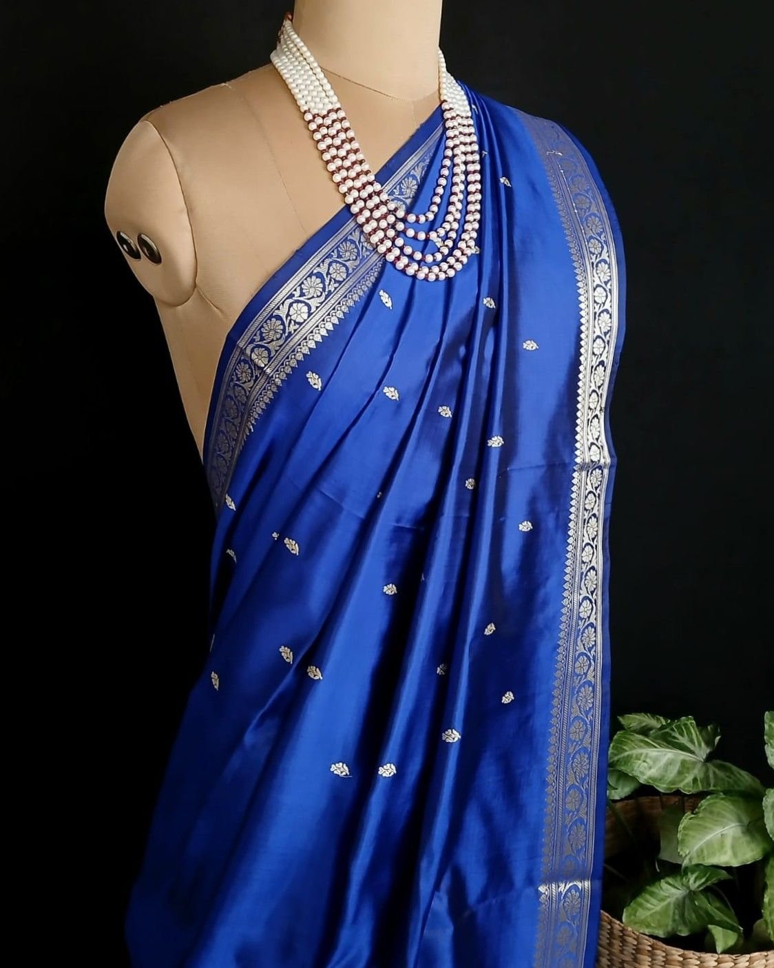 Banarasi No Zari Katan Silk Saree – (NZSS0006) - Image 6