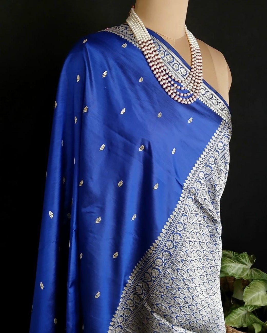Banarasi No Zari Katan Silk Saree – (NZSS0006) - Image 8