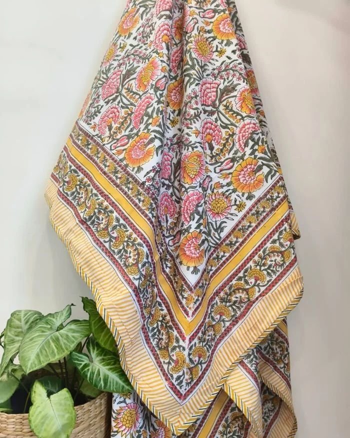 Reversible Soft Single Dohar in Mul Cotton – (MCSD1018) - Image 3