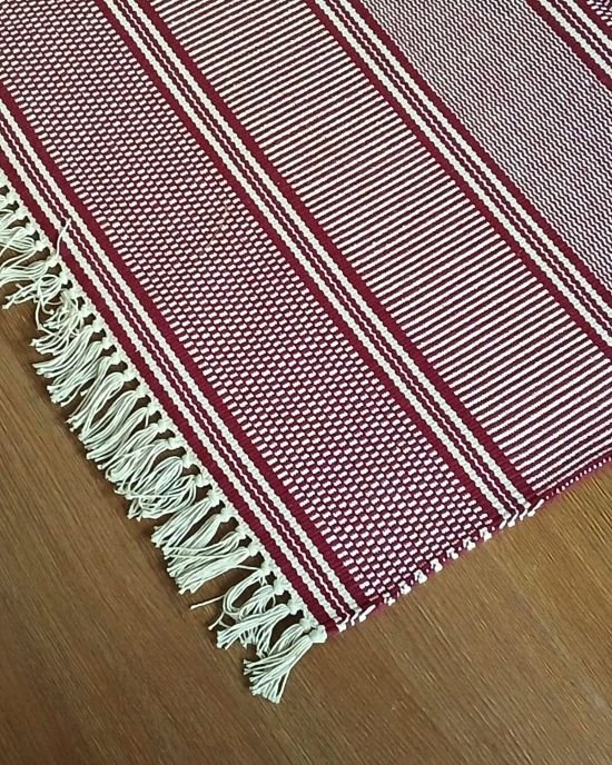 Handwoven Dhurrie from Warangal (2 x 6 ft) - (HDFW0005)