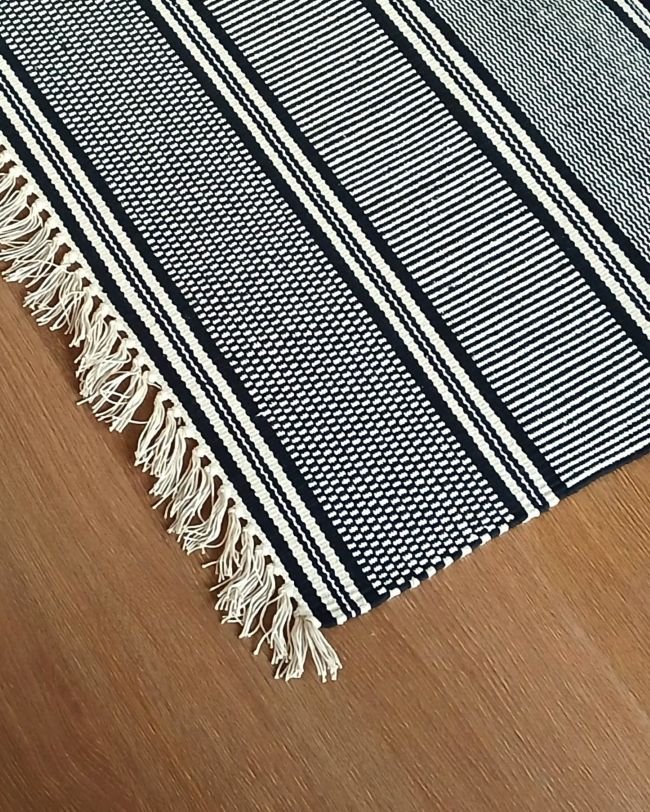 Handwoven Dhurrie from Warangal (2 x 6 ft) - (HDFW0006)