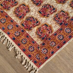 Kalamkari Dhurrie from Warangal (2 x 6 ft) – (NWKD1034)