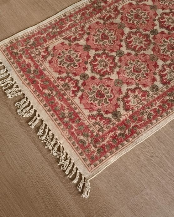 Kalamkari Dhurrie from Warangal (2 x 6 ft) – (NWKD1046)