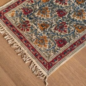 Kalamkari Dhurrie from Warangal (2 x 6 ft) – (NWKD1047)