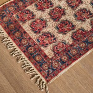 Kalamkari Dhurrie from Warangal (2 x 6 ft) – (NWKD1049)