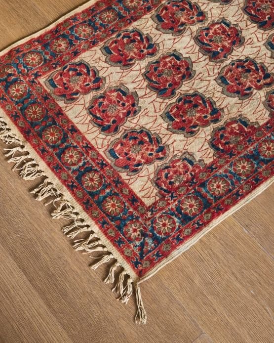 Kalamkari Dhurrie from Warangal (2 x 6 ft) – (NWKD1049)