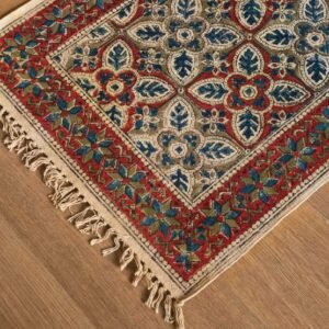 Kalamkari Dhurrie from Warangal (2 x 6 ft) – (NWKD1050)