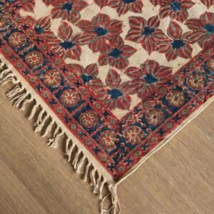 Kalamkari Dhurrie from Warangal (2 x 6 ft) – (NWKD1035)