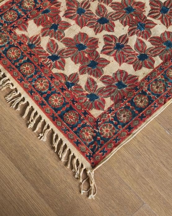 Kalamkari Dhurrie from Warangal (2 x 6 ft) – (NWKD1035)