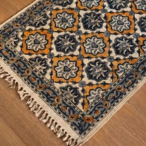 Kalamkari Dhurrie from Warangal (2 x 6 ft) – (NWKD1053)