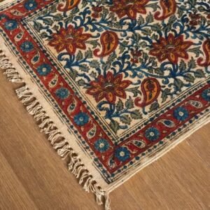 Kalamkari Dhurrie from Warangal (2 x 6 ft) – (NWKD1055)