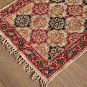 Kalamkari Dhurrie from Warangal (2 x 6 ft) – (NWKD1057)