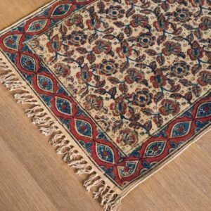 Kalamkari Dhurrie from Warangal (2 x 6 ft) – (NWKD1058)