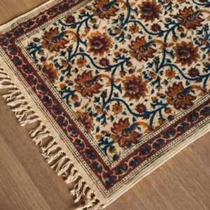 Kalamkari Dhurrie from Warangal (2 x 6 ft) – (NWKD1059)