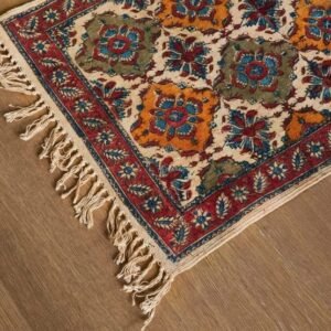 Kalamkari Dhurrie from Warangal (2 x 6 ft) – (NWKD1060)