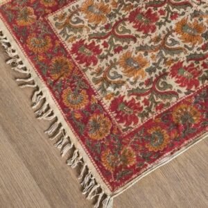 Kalamkari Dhurrie from Warangal (2 x 6 ft) – (NWKD1036)