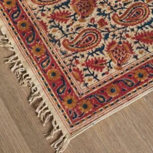 Kalamkari Dhurrie from Warangal (2 x 6 ft) – (NWKD1037)