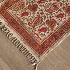 Kalamkari Dhurrie from Warangal (2 x 6 ft) – (NWKD1038)