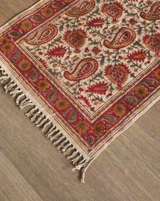 Kalamkari Dhurrie from Warangal (2 x 6 ft) – (NWKD1038)