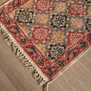 Kalamkari Dhurrie from Warangal (2 x 6 ft) – (NWKD1041)