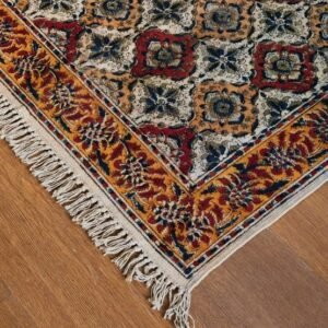 Kalamkari Dhurrie from Warangal (5 x 3 ft) – (NWKD1159)