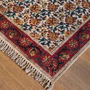 Kalamkari Dhurrie from Warangal (5 x 3 ft) – (NWKD1164)