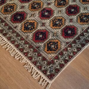 Kalamkari Dhurrie from Warangal (5 x 3 ft) – (NWKD1165)