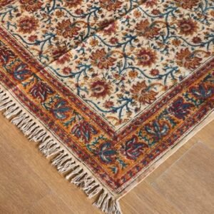 Kalamkari Dhurrie from Warangal (5 x 3 ft) – (NWKD1169)