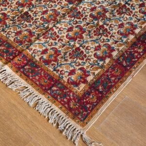 Kalamkari Dhurrie from Warangal (5 x 3 ft) – (NWKD1172)