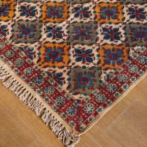 Kalamkari Dhurrie from Warangal (5 x 3 ft) – (NWKD1175)