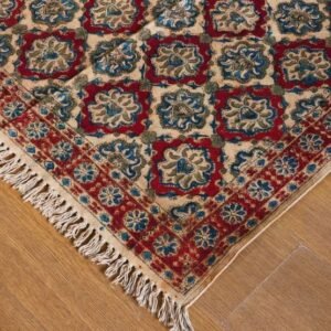 Kalamkari Dhurrie from Warangal (5 x 3 ft) – (NWKD1177)