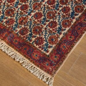 Kalamkari Dhurrie from Warangal (5 x 3 ft) – (NWKD1179)