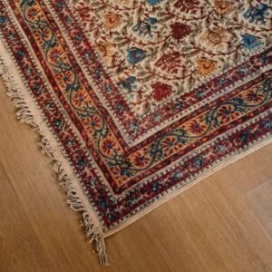 Kalamkari Dhurrie from Warangal (6 x 9 ft) – (NWKD1309)