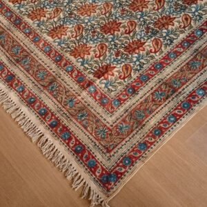 Kalamkari Dhurrie from Warangal (6 x 9 ft) – (NWKD1303)