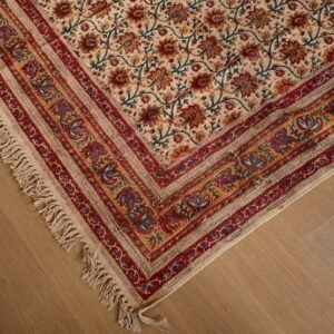 Kalamkari Dhurrie from Warangal (6 x 9 ft) – (NWKD1306)