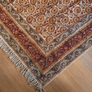 Kalamkari Dhurrie from Warangal (6 x 9 ft) – (NWKD1307)