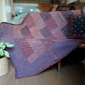 Ajrakh Patchwork Double Razai – (RAZA1018)