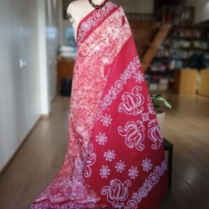 No-Zari Batik Saree from Madurai - (NZBS0019)