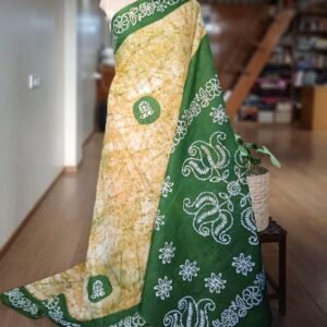 No-Zari Batik Saree from Madurai - (NZBS0018)