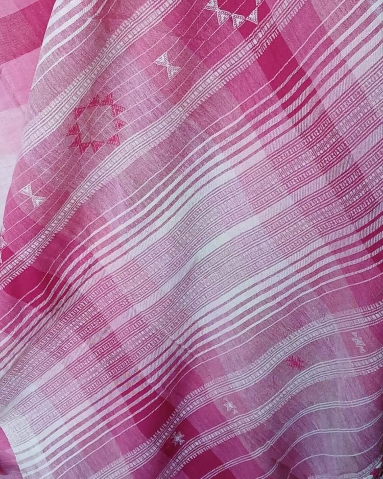 Bhujodi Saree handwoven in Kala Cotton – (BHUJ1005) - Image 4