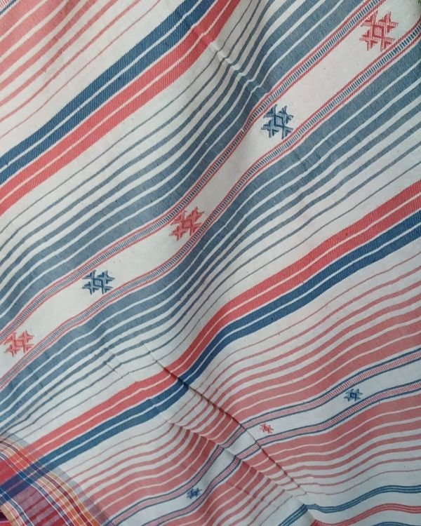 Bhujodi Saree handwoven Cotton x Kala Cotton – (BHUJ1008) - Image 4