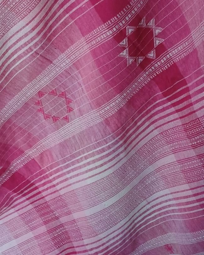 Bhujodi Saree handwoven in Kala Cotton – (BHUJ1009) - Image 4