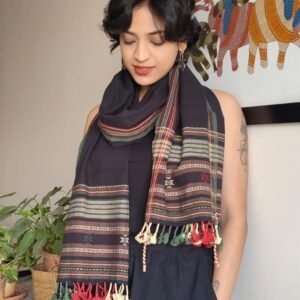 Bhujodi Kala Cotton Stole – (BHST1105)