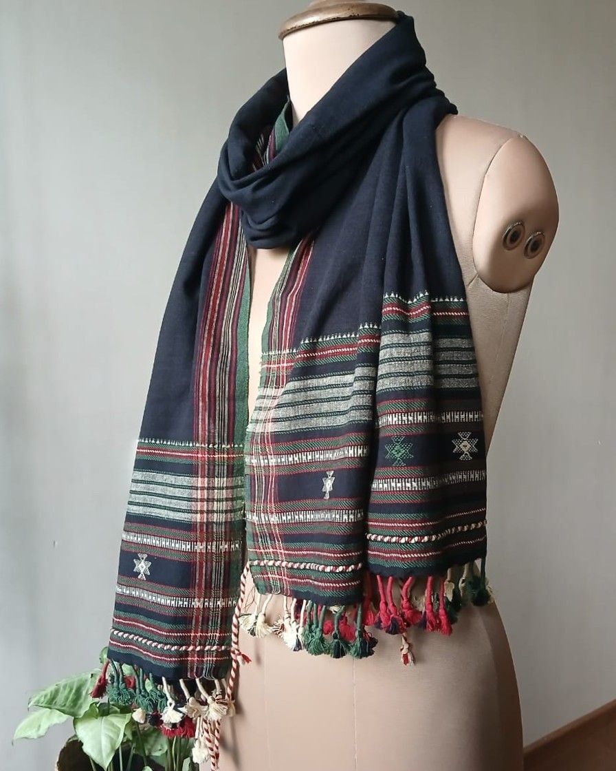 Bhujodi Kala Cotton Stole – (BHST1105) - Image 2