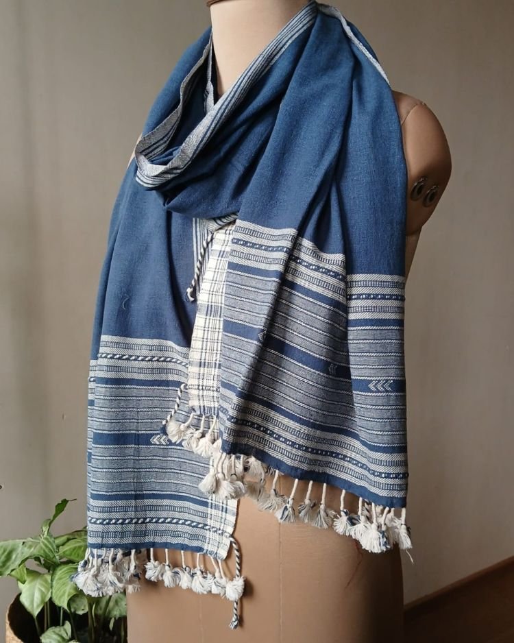 Bhujodi Kala Cotton Stole – (BHST1110) - Image 2