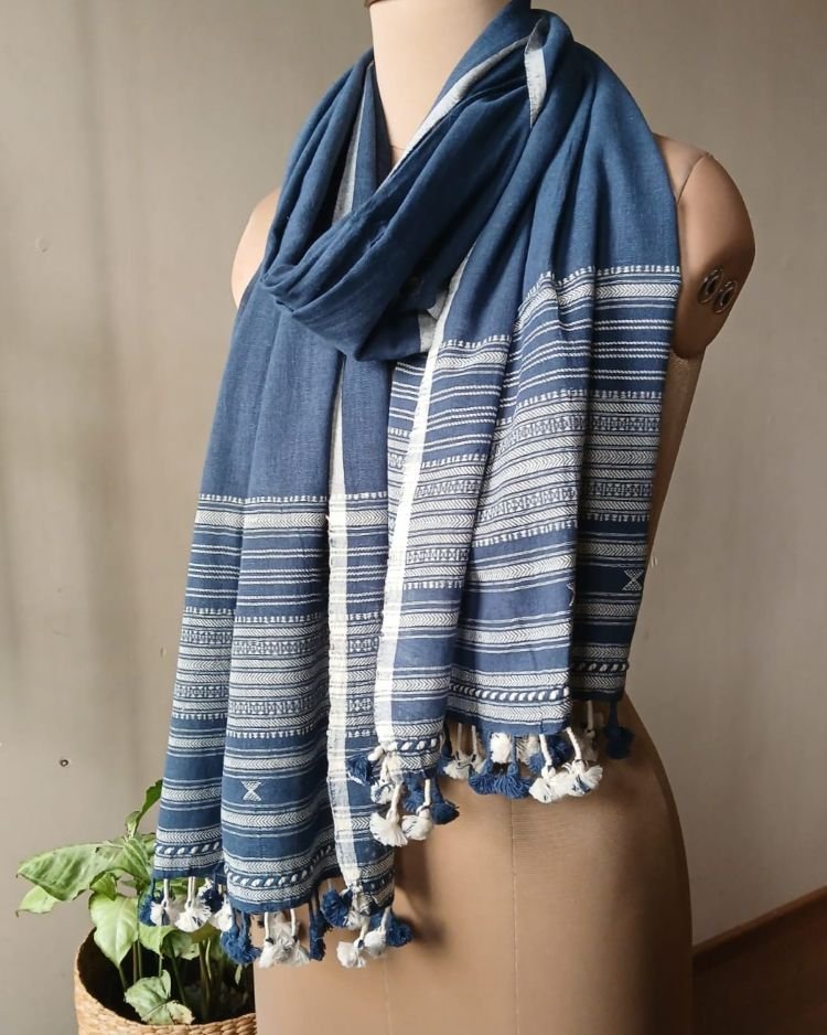 Bhujodi Kala Cotton Stole – (BHST1112) - Image 2