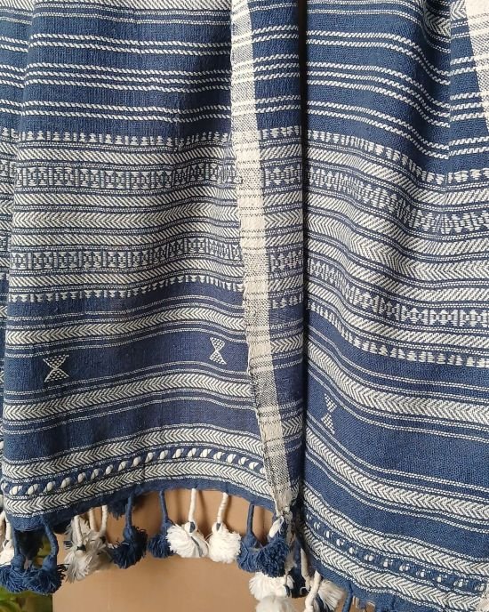Bhujodi Kala Cotton Stole – (BHST1112) - Image 3